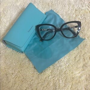Tiffany & Co. Black Cat-Eye Glasses